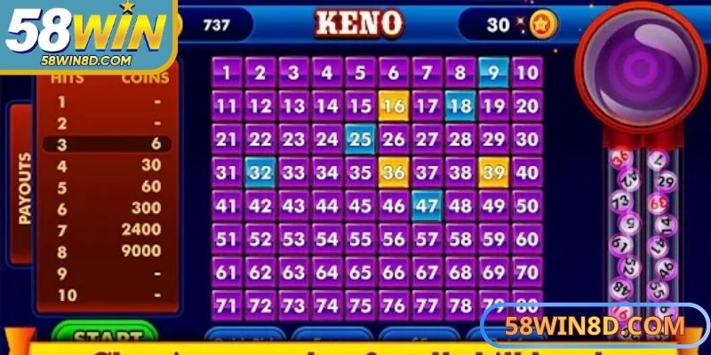 Luật chơi Keno online không quá khó hiểu